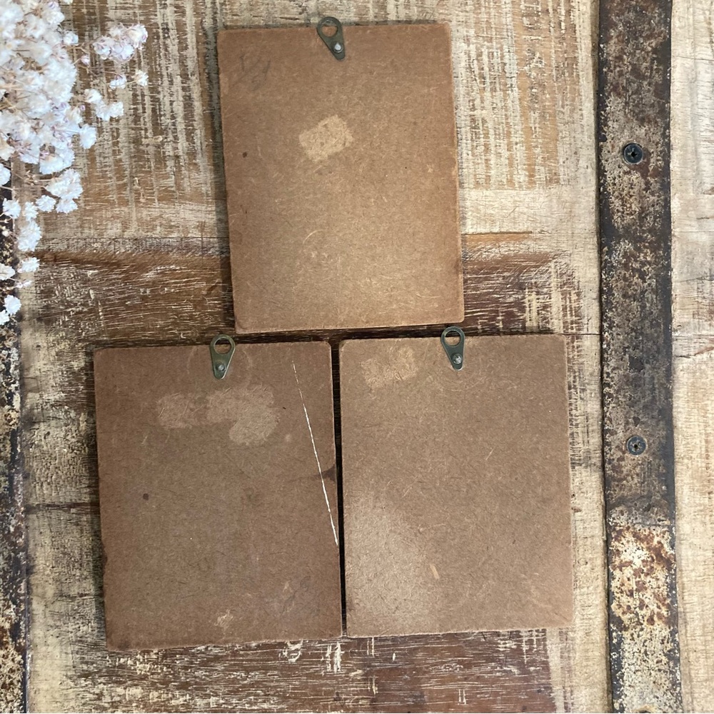 Vintage Set of 3 Victorian Revival Music Silhouette Prints - Black on Cream - Picture 2 of 16